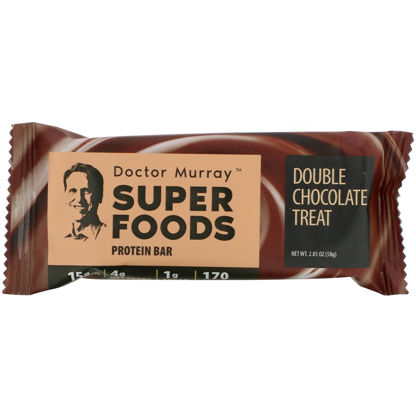 Dr. Murray's, Superfoods Protein Bars, Double Chocolate Treat, 12 Bars, 2.05 oz (58 g) Each - Imagem 3
