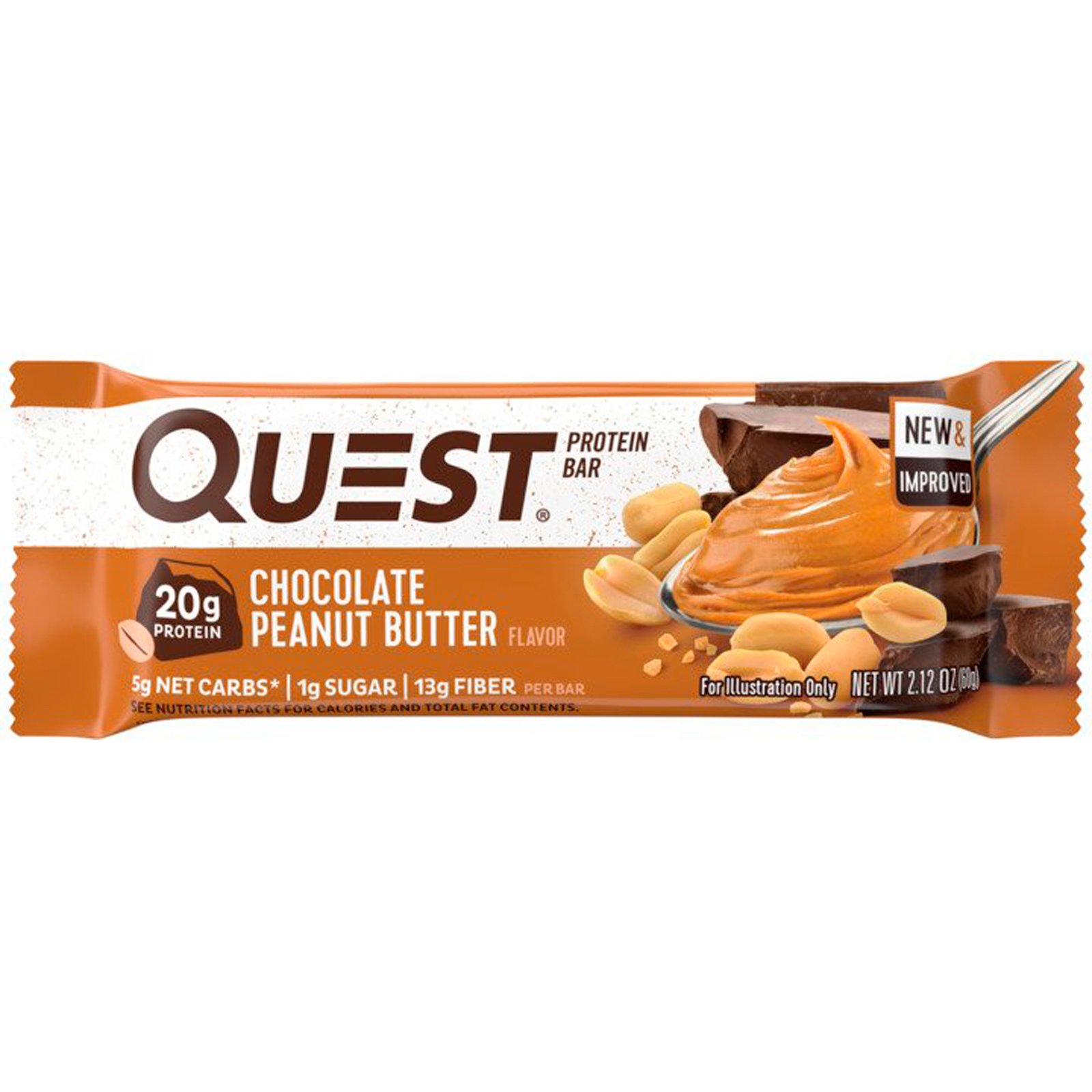 Quest Nutrition, Barra de Proteínas, Manteiga de Amendoim e Chocolate, 12 Barras, 60 g (2,12 oz) Cada - Imagem 4