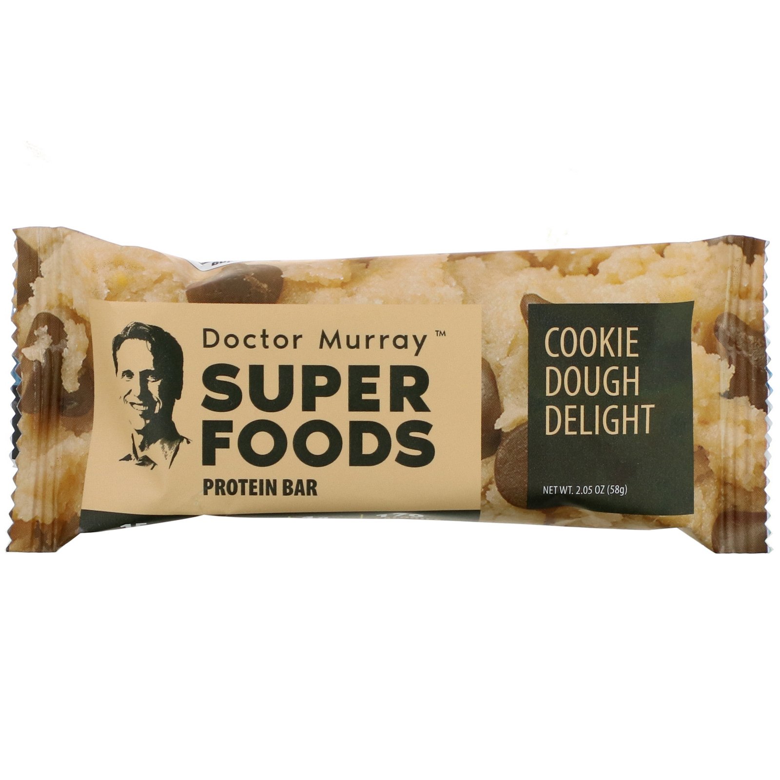Dr. Murray's, Superfoods Protein Bars, Cookie Dough Delight, 12 Bars, 2.05 oz (58 g) Each - Imagem 3