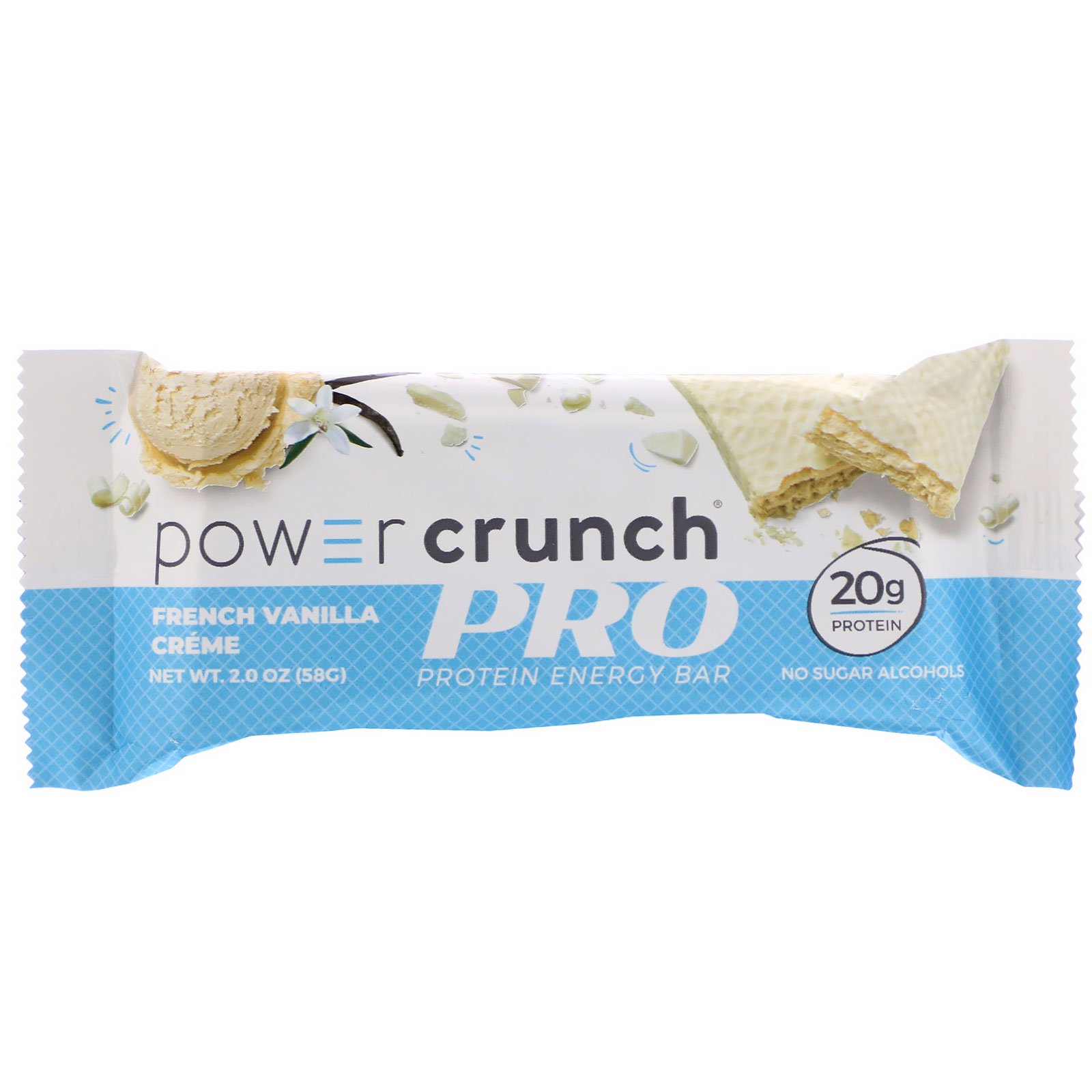 BNRG, Power Crunch Protein Energy Bar, PRO, French Vanilla Créme, 12 Bars, 2.0 oz (58 g) Each - Imagem 4
