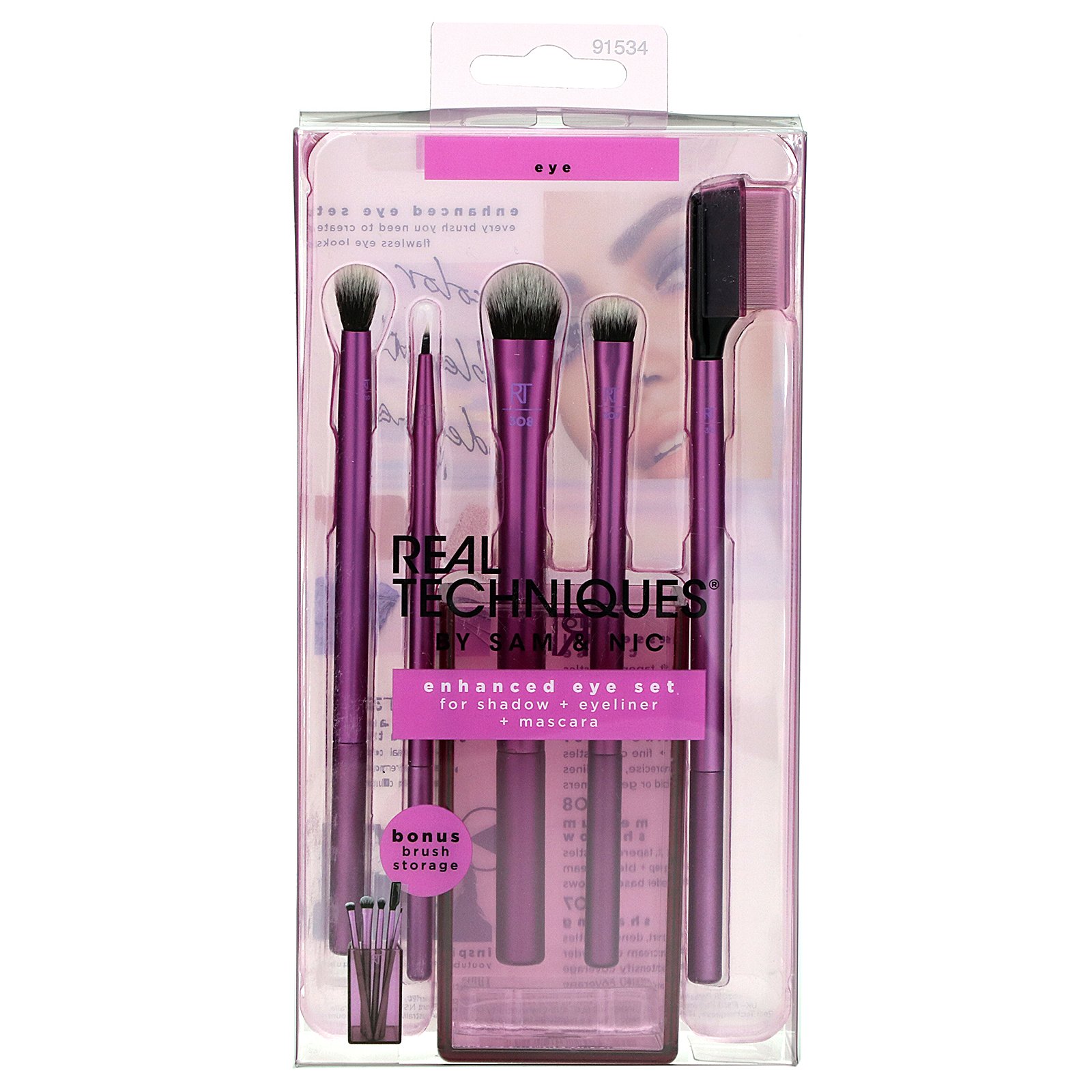 Real Techniques by Samantha Chapman, Kit Aprimorado para os Olhos, Conjunto com 6 Peças - Imagem 2