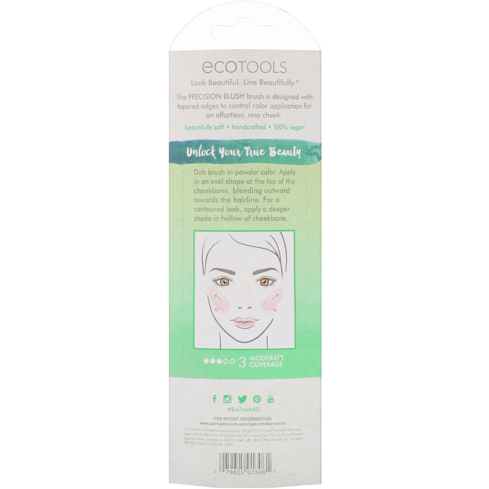 EcoTools, Blush com Precisão, 1 Pincel - Imagem 3
