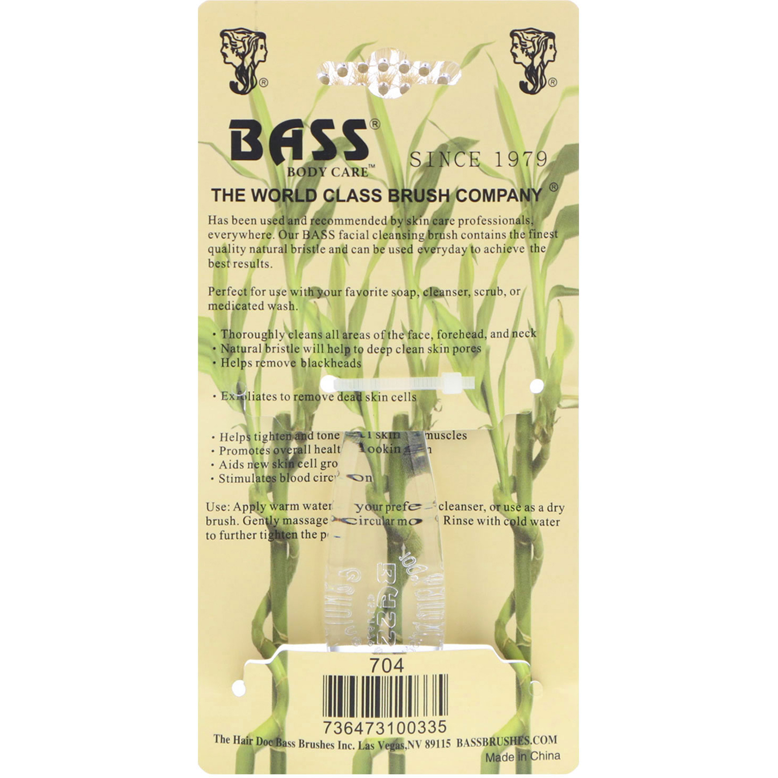 Bass Brushes, Escova para Limpeza Facial, 1 Escova Facial - Imagem 3