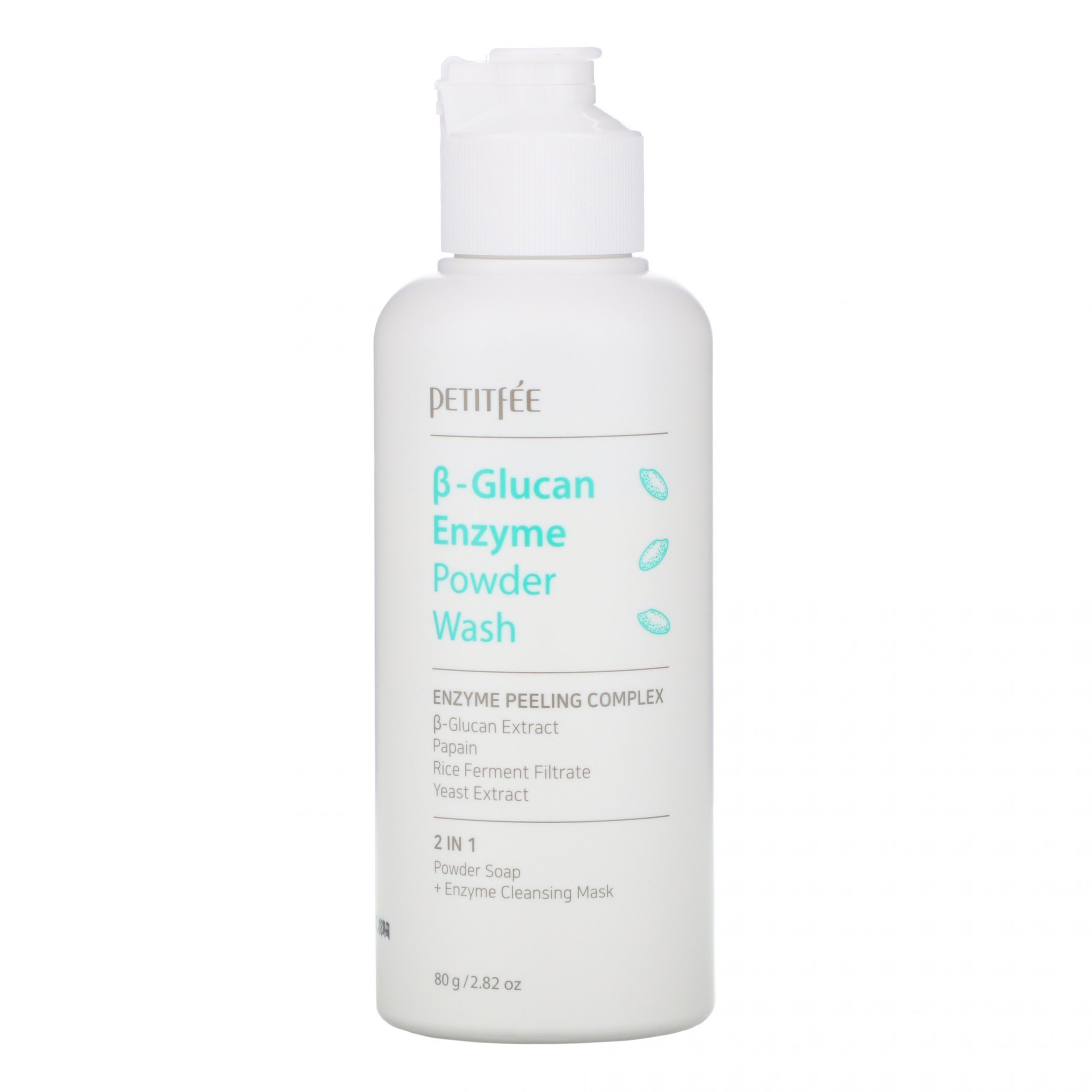 Petitfee, B-Glucan Enzyme Powder Wash, 80 g (2,82 oz)
