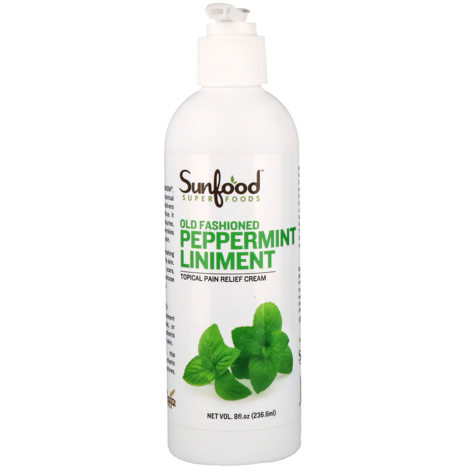 Sunfood, Linimento de Hortelã-pimenta à Moda Antiga, 8 fl oz (236,6 ml)