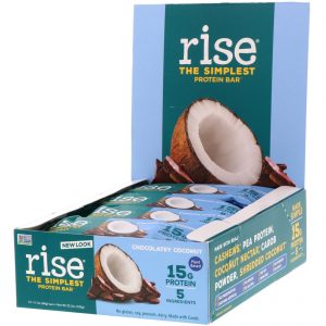 Comprar rise bar, the simplest protein bar, chocolatey coconut, 12 bars, 2. 1 oz (60 g) each preço no brasil barras barras de proteína suplementos de musculação suplemento importado loja 99 online promoção -