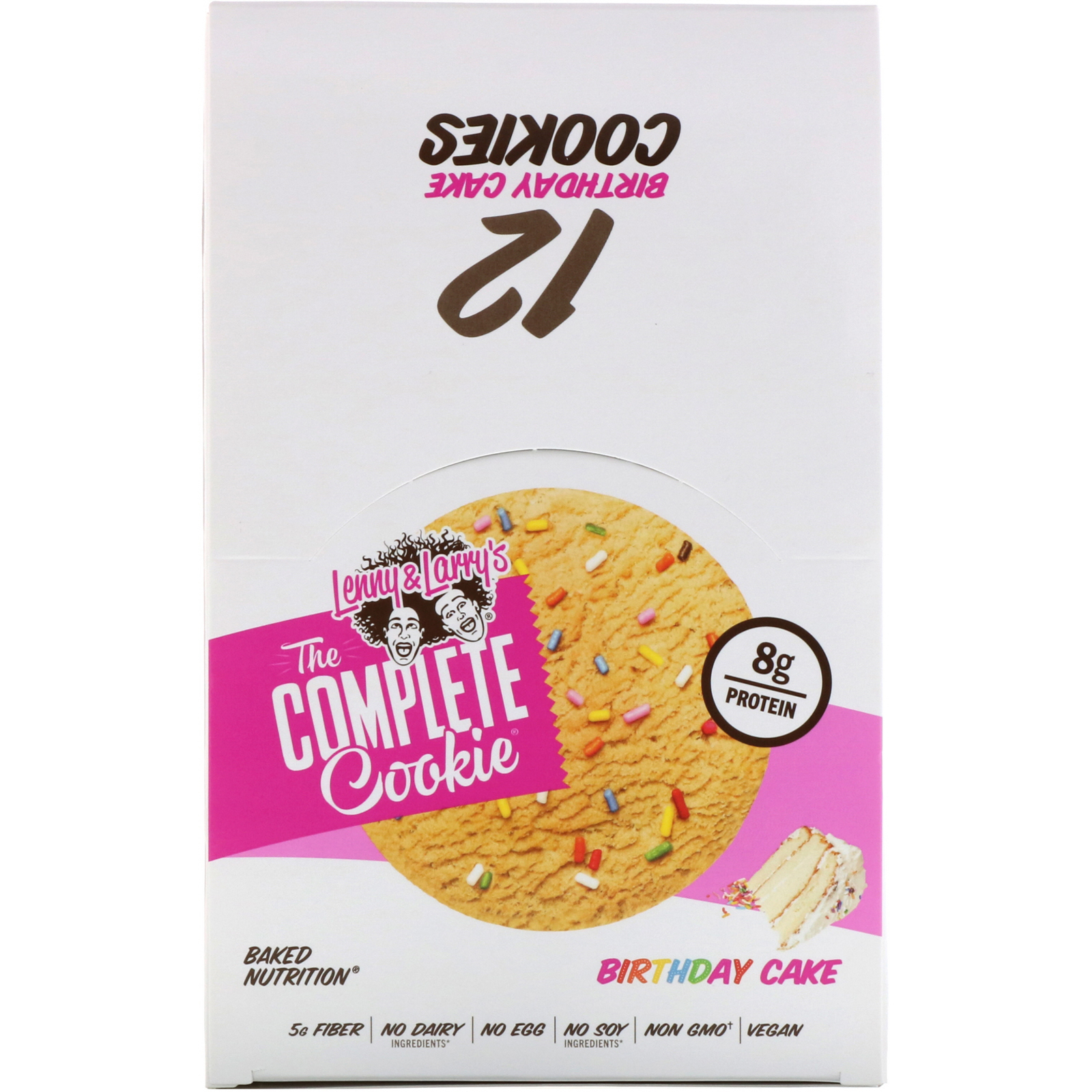 Lenny & Larry's, The COMPLETE Cookie, Birthday Cake, 12 Cookies, 2 oz (57 g) Each - Imagem 2
