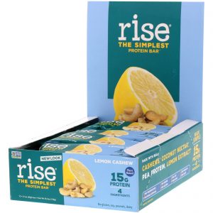 Comprar rise bar, the simplest protein bar, lemon cashew, 12 bars, 2. 1 oz (60 g) each preço no brasil barras barras de proteína suplementos de musculação suplemento importado loja 243 online promoção -