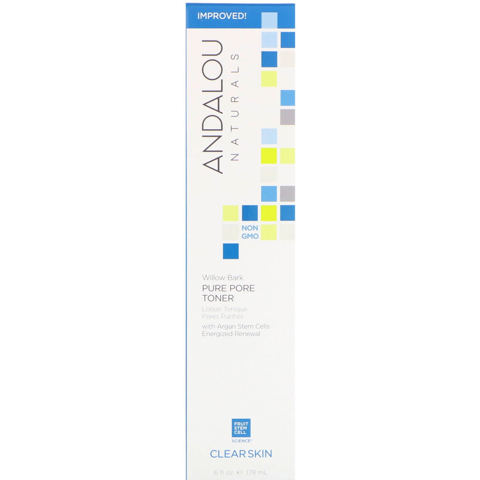 Andalou Naturals, Tônico Purificador de Poros, Casca de Salgueiro, Pele Clara, 178 ml (6 fl oz)
