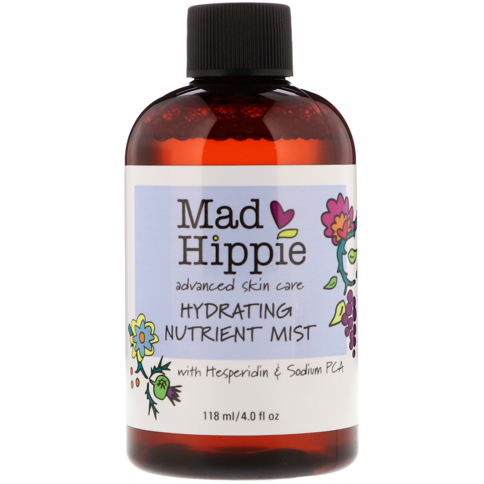 Mad Hippie Skin Care Products, Hydrating Nutrient Mist, 4 fl oz (118 ml) - Imagem 3