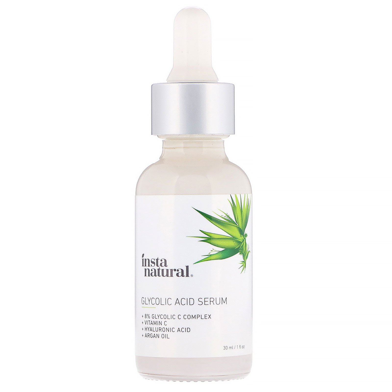 InstaNatural, Glycolic Acid Serum, Anti-Aging, 1 fl oz (30 ml) - Imagem 3