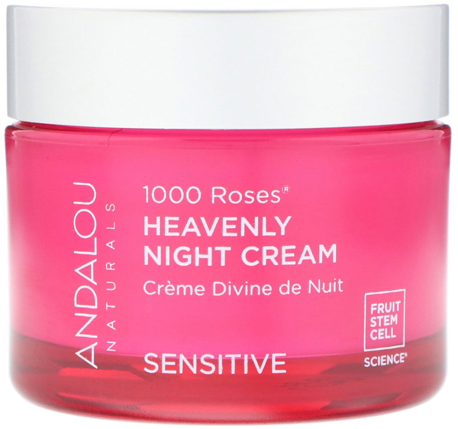 Andalou Naturals, 1000 Roses, Creme Noturno Celestial, Sensível, 1,7 fl oz (50 ml) - Imagem 3