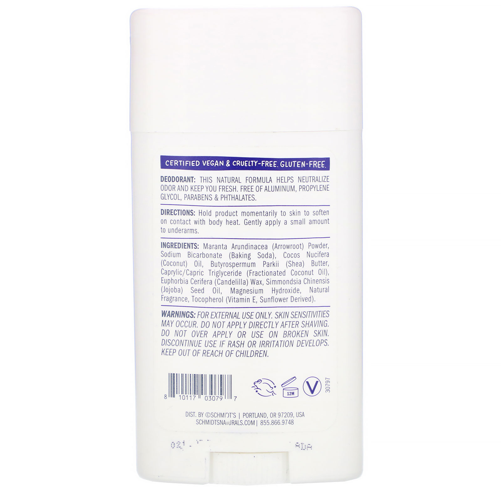 Schmidt's Naturals, Natural Deodorant, Moon Flower, 2.65 oz (75 g) - Imagem 2