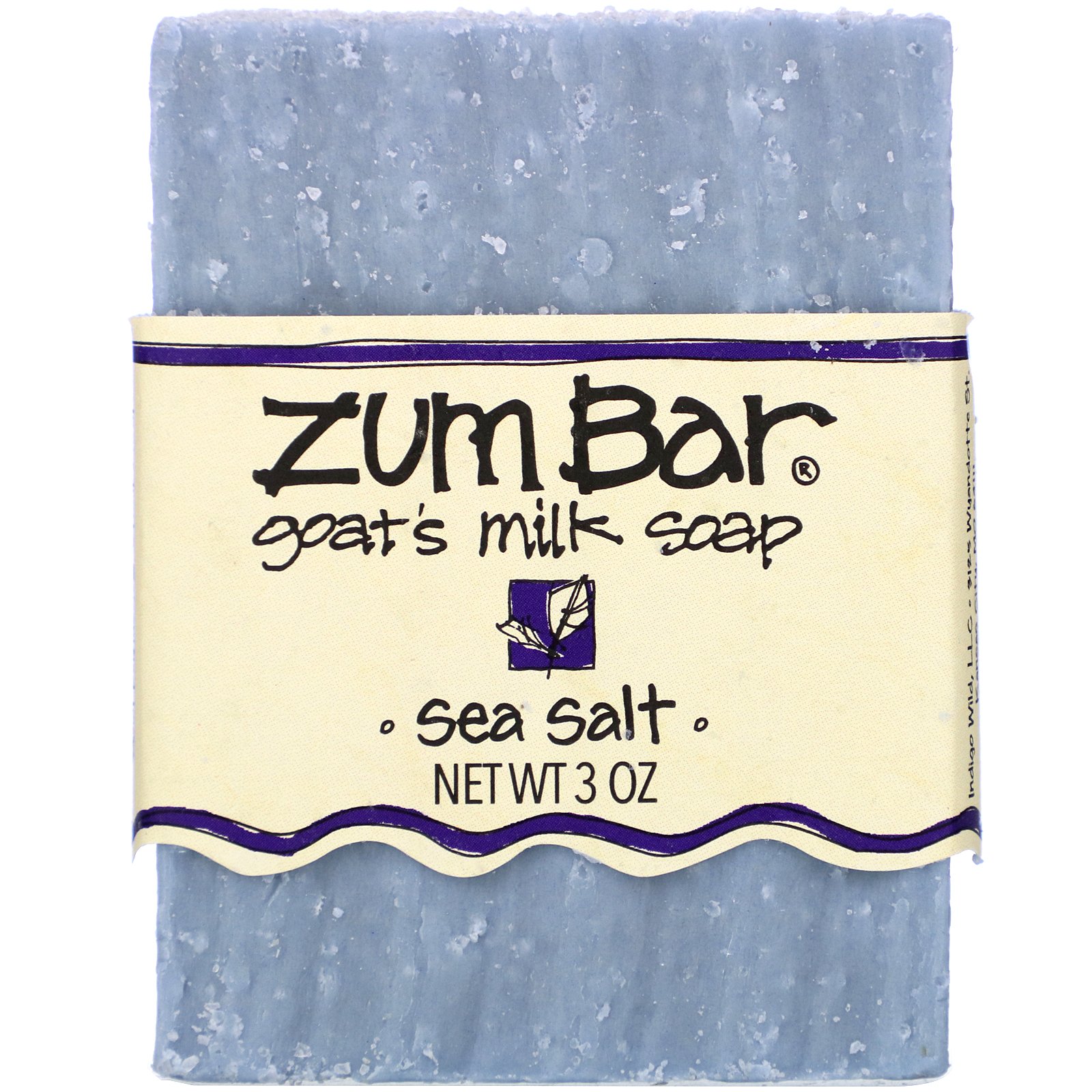 Indigo Wild, Zum Bar, Goat's Milk Soap, Sea Salt, 3 oz