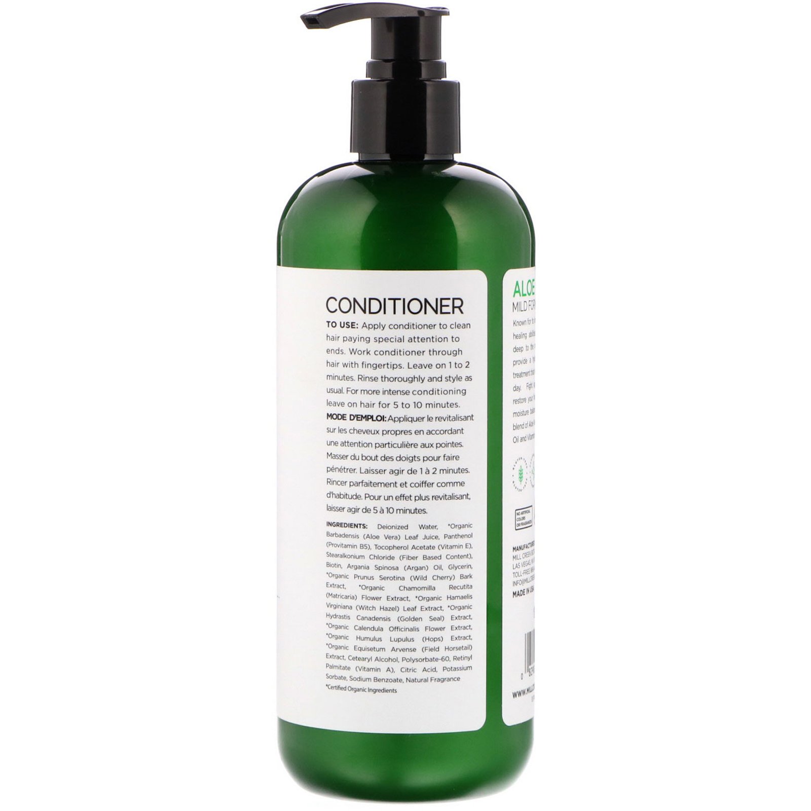Mill Creek Botanicals, Aloe Vera Conditioner, Mild Formula, 14 fl oz (414 ml) - Imagem 2