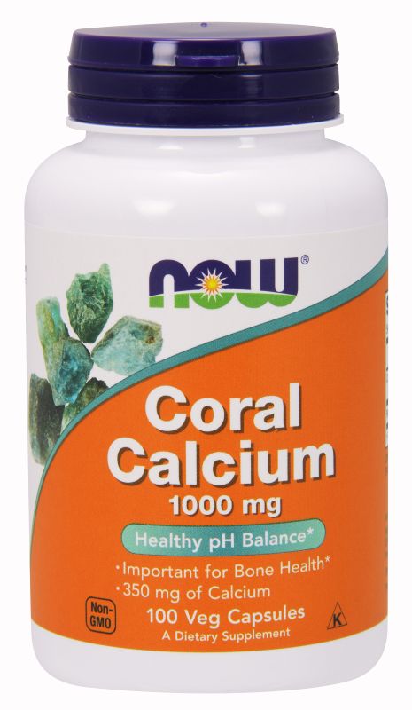 NOW Foods Coral Calcium 1,000 mg - 100 Veg Capsules - Imagem 2