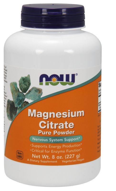 NOW Foods Magnesium Citrate Pure Powder - 8 oz - Imagem 2