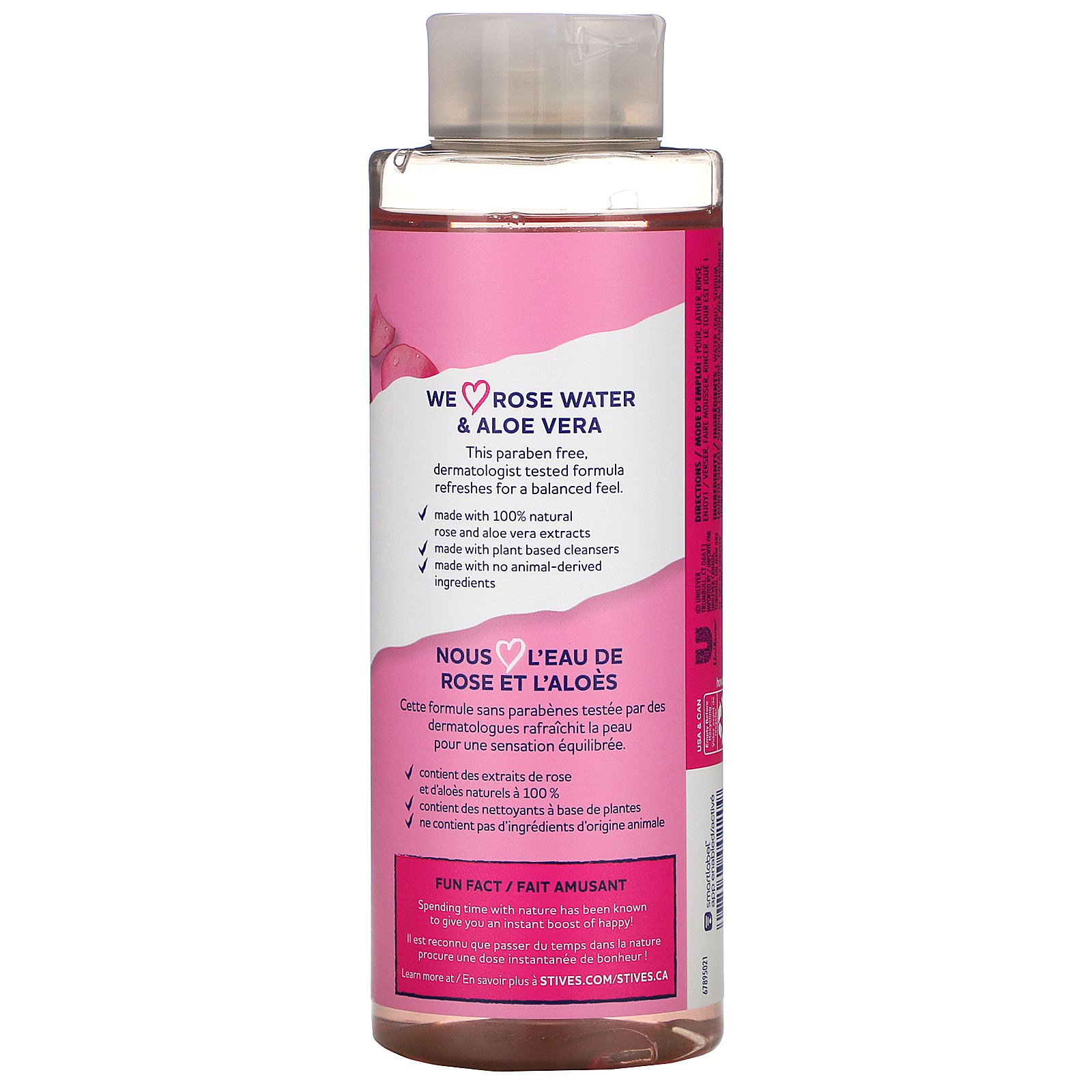 St. Ives, Refreshing Body Wash, Rose Water & Aloe Vera, 16 fl oz (473 ml) - Imagem 2