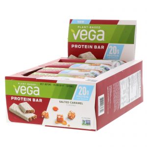 Comprar vega, barra de proteína, caramelo salgado, 12 barras, 2,5 oz (70 g) cada preço no brasil barras barras de proteína suplementos de musculação suplemento importado loja 255 online promoção -