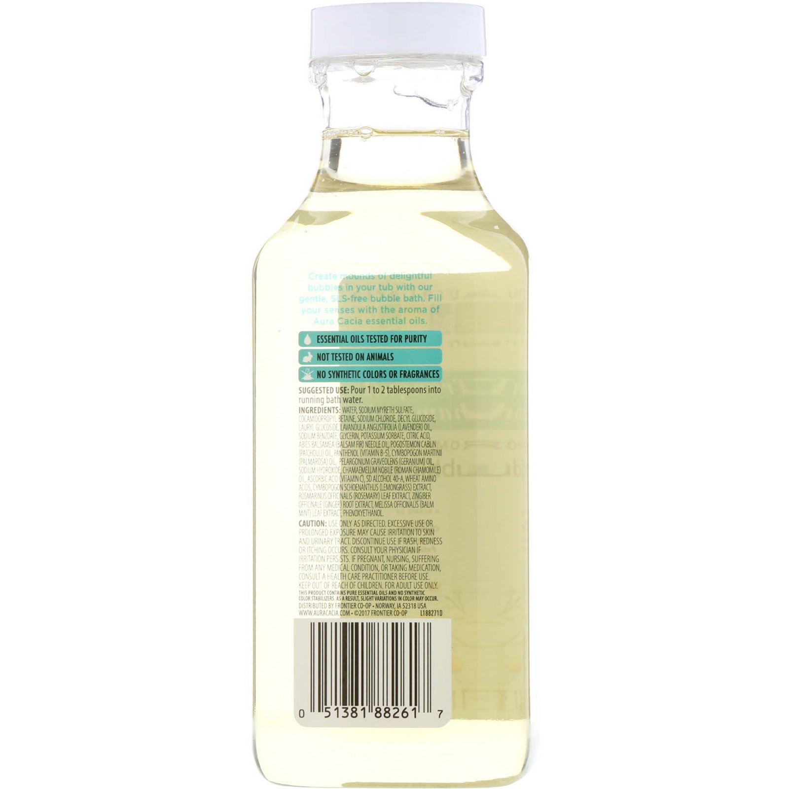 Aura Cacia, Banho de Espuma, Aromaterapia, Camomila Tranquila, 13 fl oz (384 ml) - Imagem 2