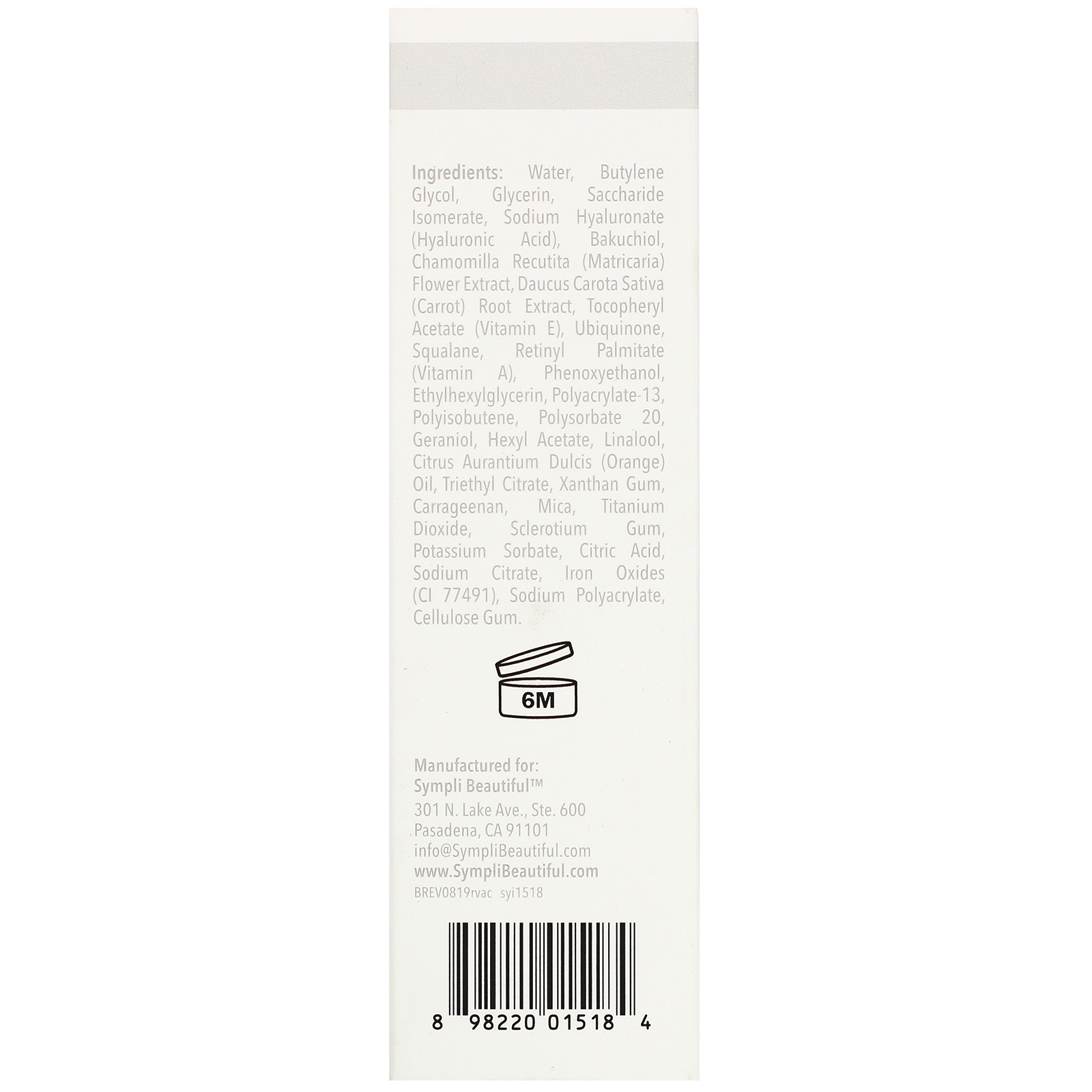 Sympli Beautiful, Complexo Revitalizante de Vitamina A, 30 ml (1 fl oz) - Imagem 4
