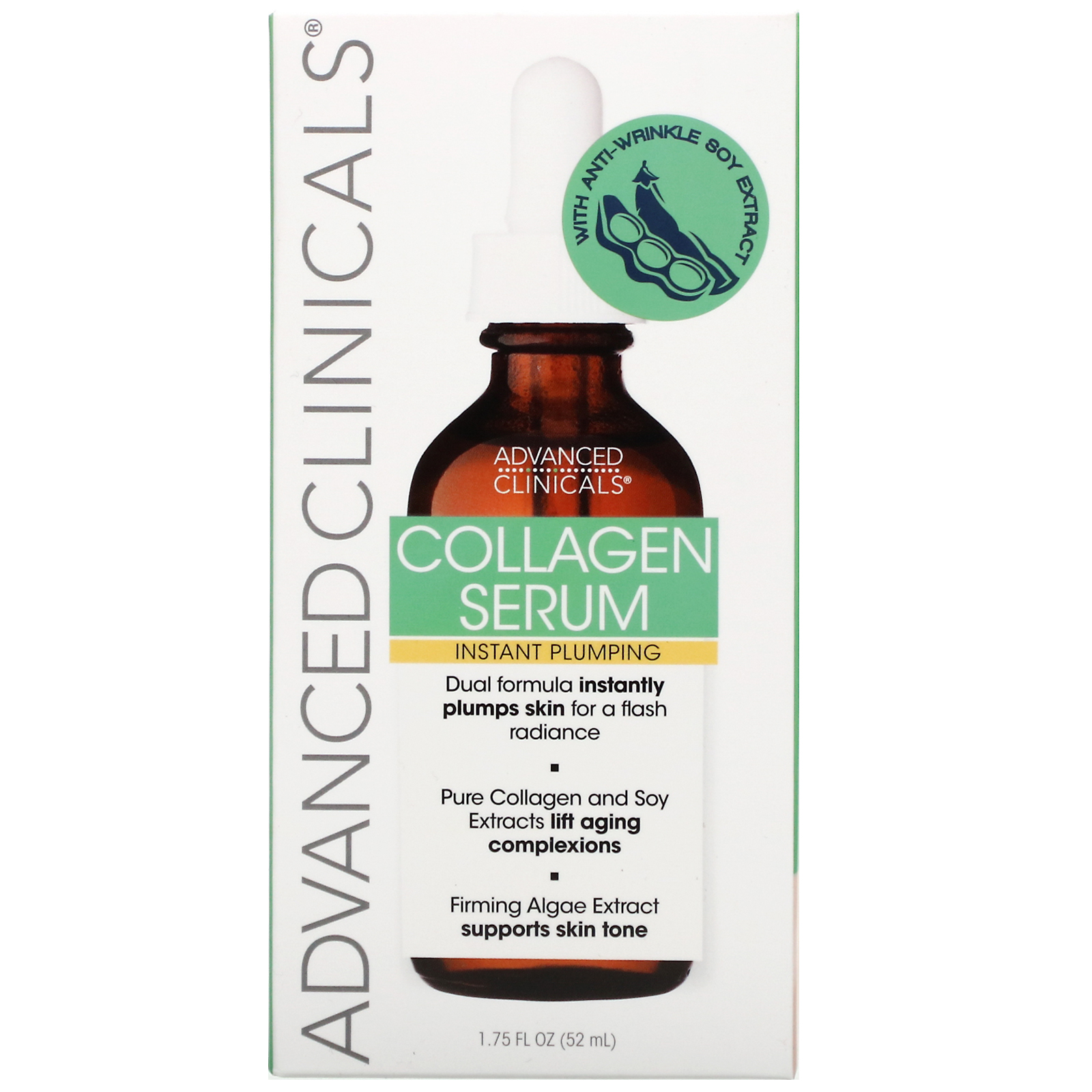 Advanced Clinicals, Colágeno, Soro Preenchedor Instantâneo, 52 ml (1,75 fl oz) - Imagem 2