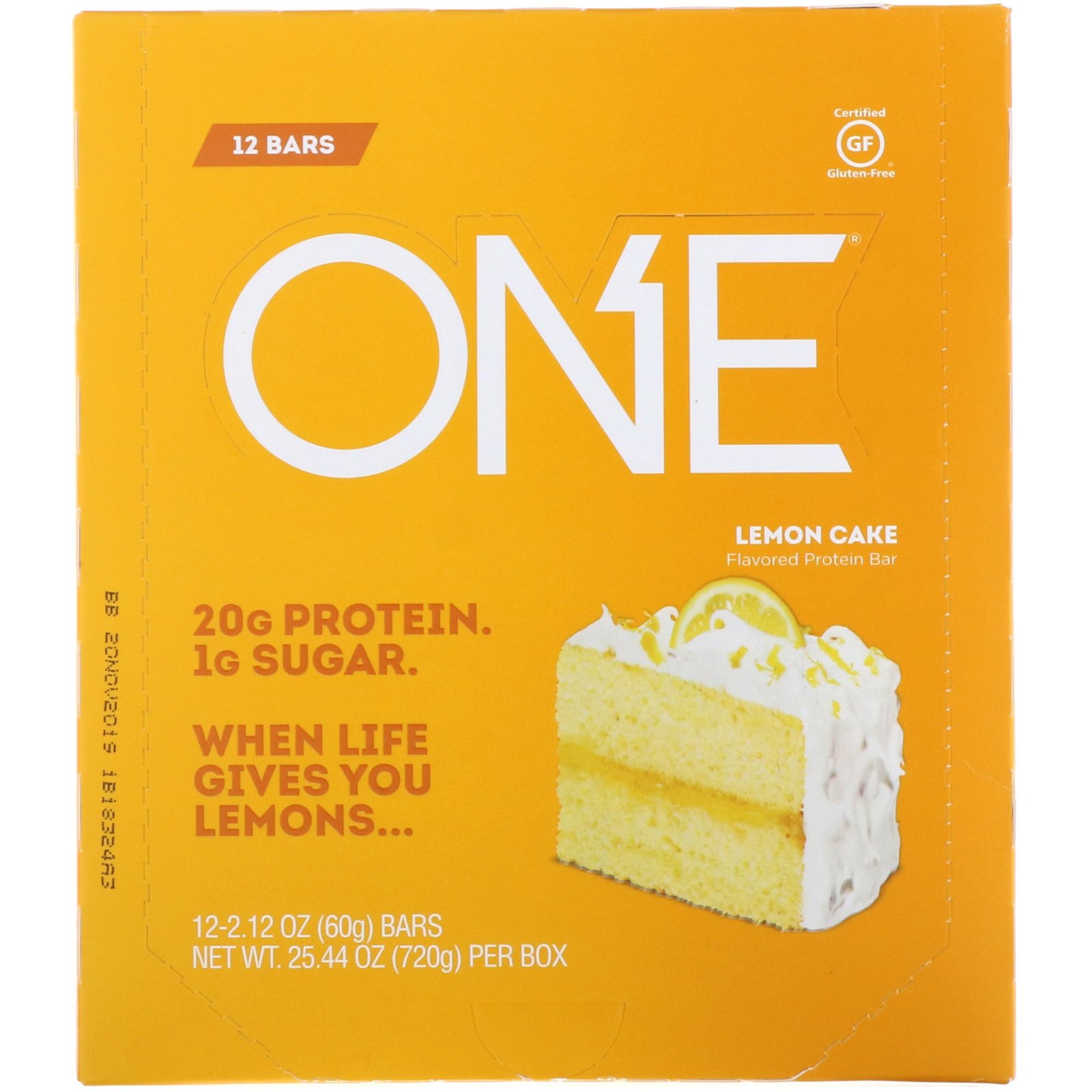 One Brands, ONE Bar, Lemon Cake, 12 Bars, 2.12 oz (60 g) Each - Imagem 2