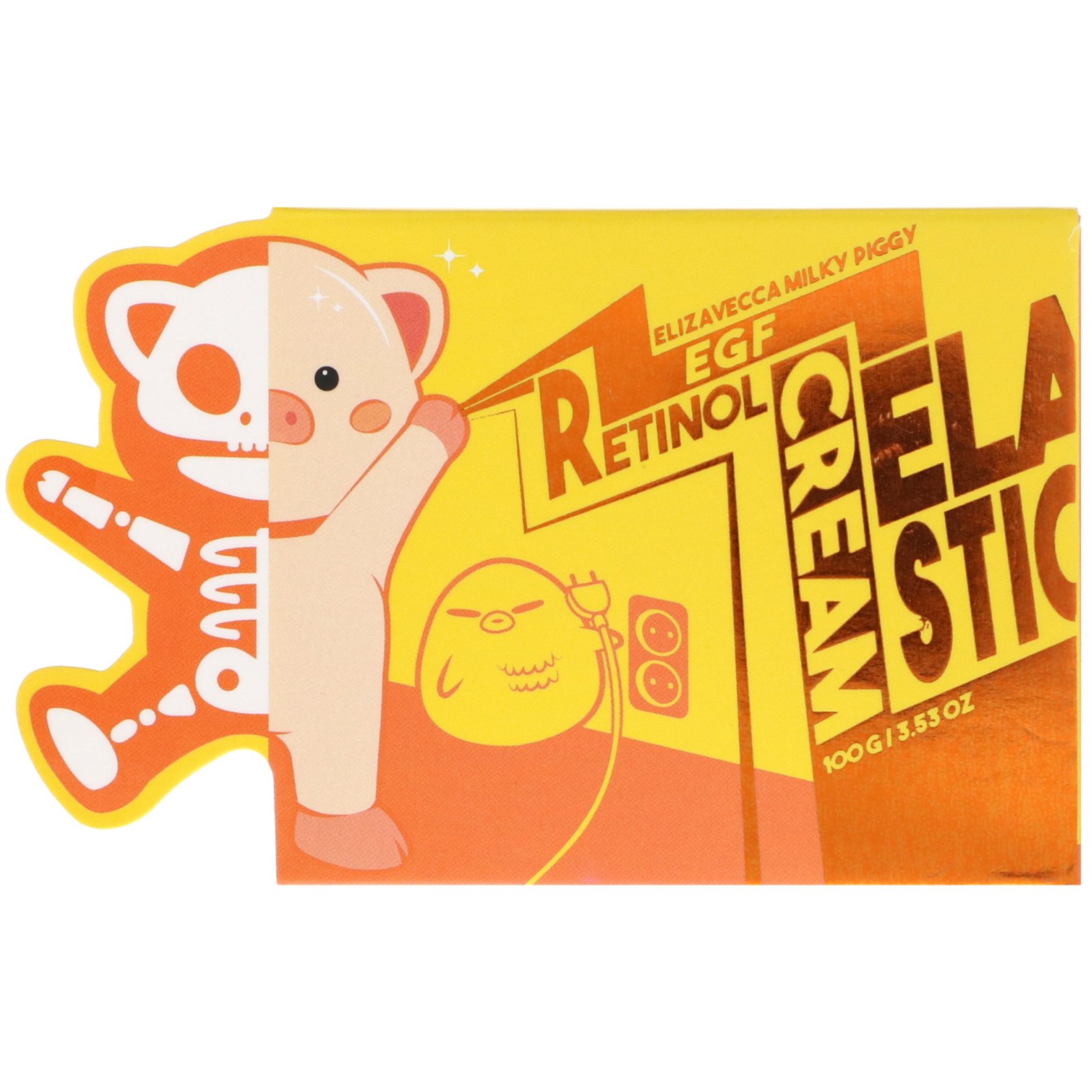 Elizavecca, Milky Piggy EGF Creme Elástico de Retinol, 3,53 oz (100 g) - Imagem 2
