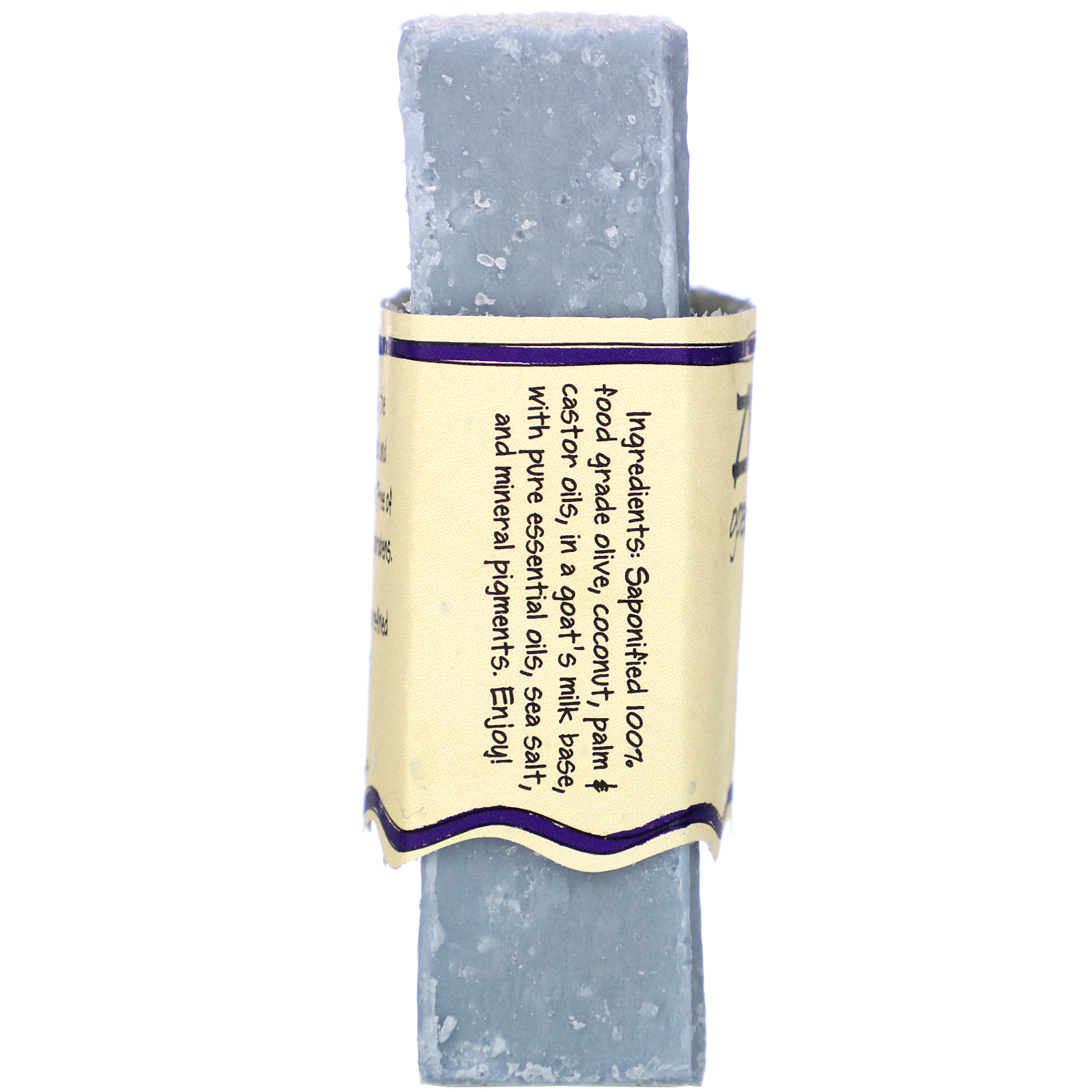 Indigo Wild, Zum Bar, Goat's Milk Soap, Sea Salt, 3 oz - Imagem 3