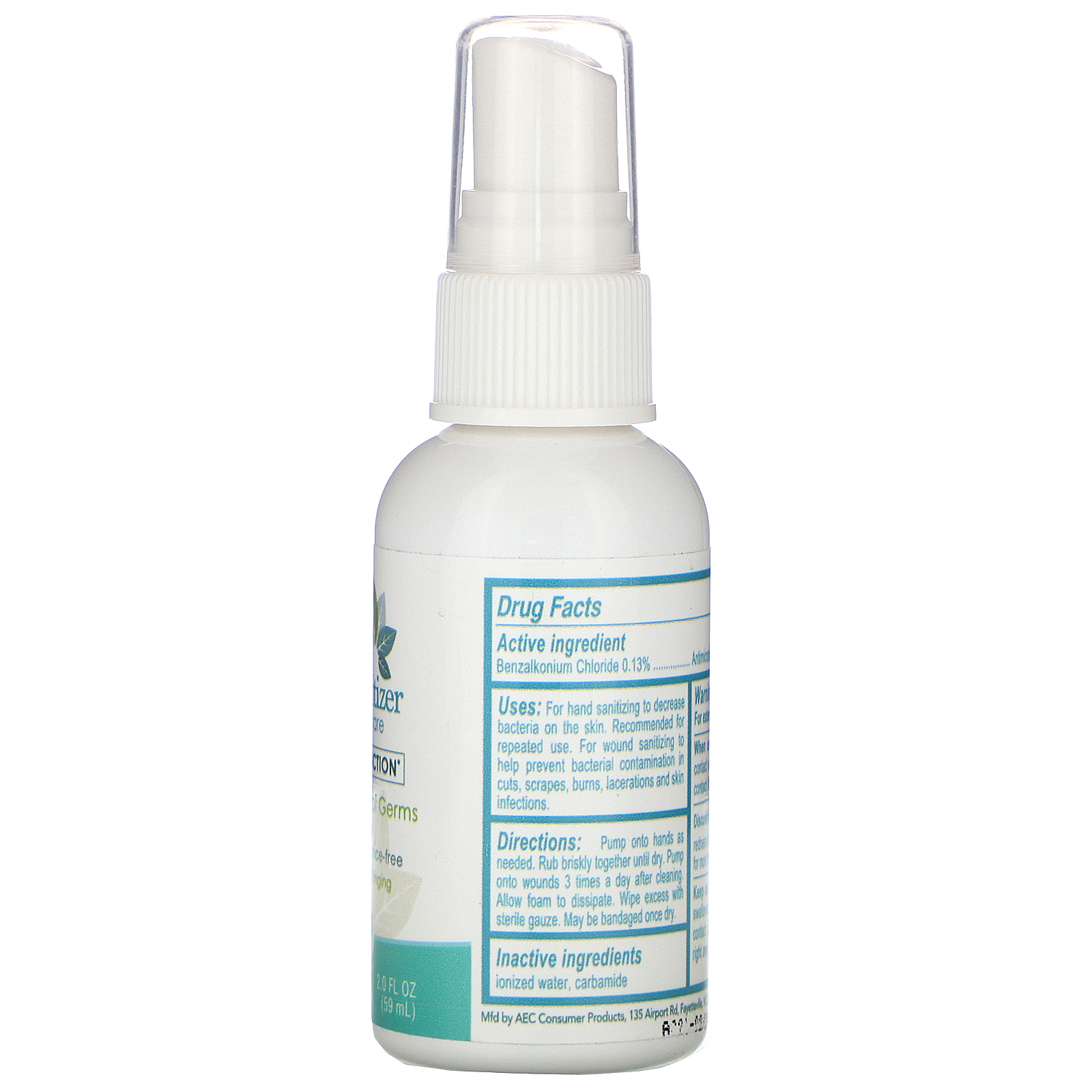 BAC-D, Hand Sanitizer and Wound Care, Alcohol Free, 2 fl oz (59 ml) - Imagem 2