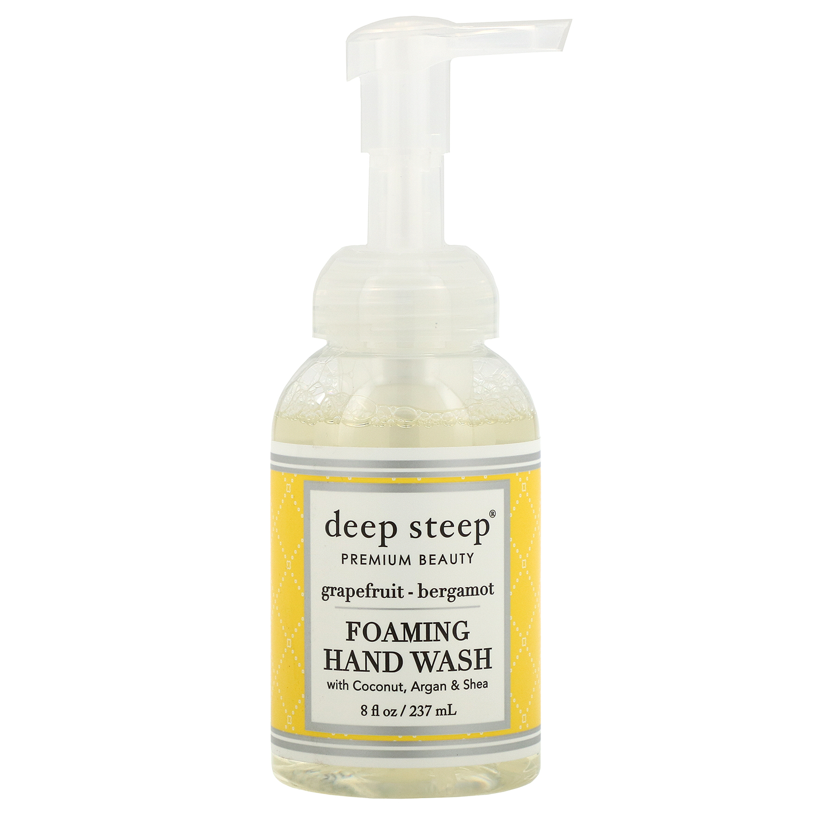 Deep Steep, Sabonete Espumante para as Mãos, Toranja-Bergamota, 8 fl oz (237ml)