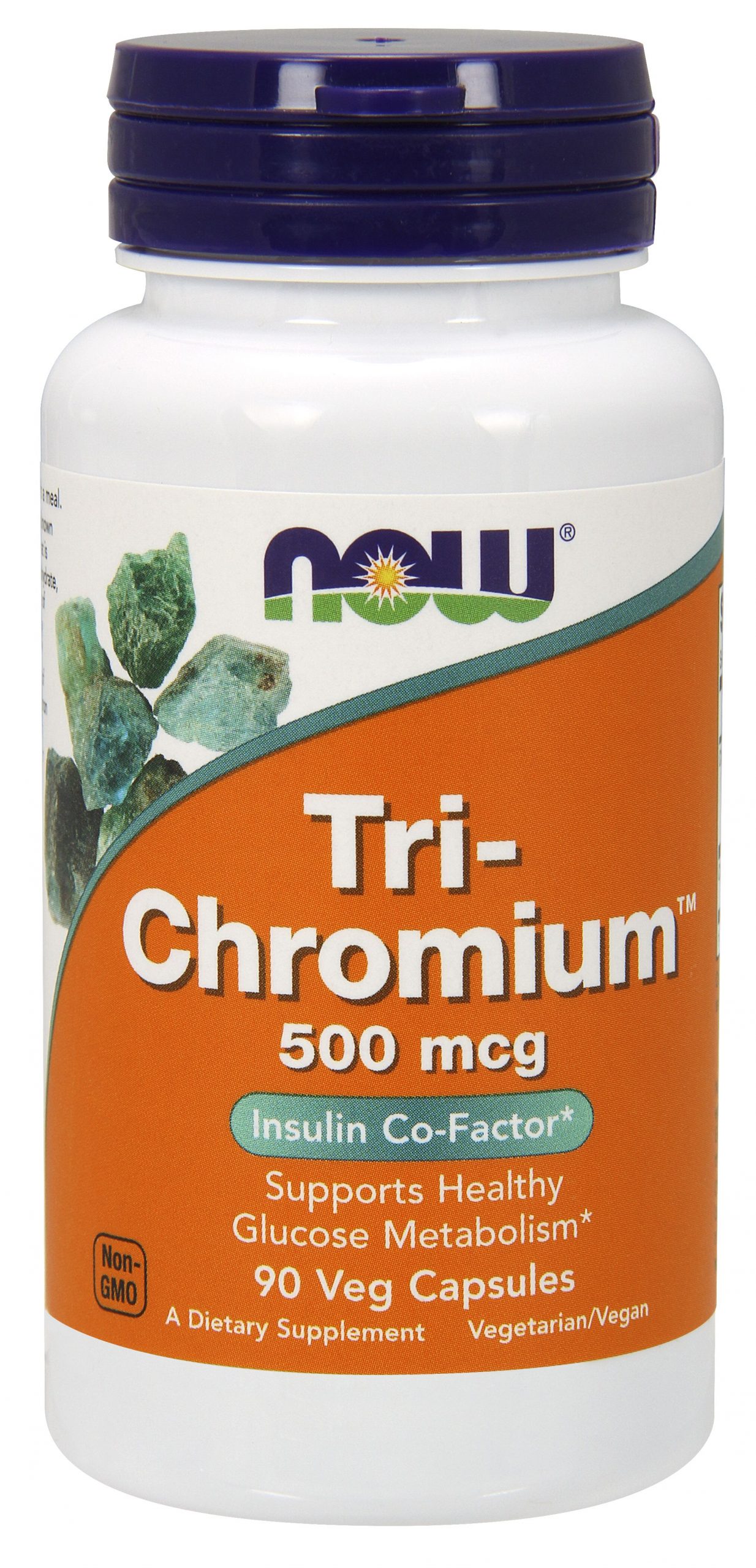 NOW Foods Tri-Chromium™ 500 mcg with Cinnamon - 90 Veg Capsules