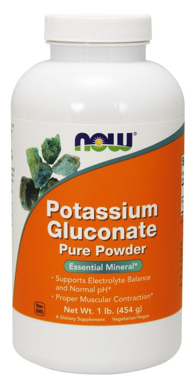 NOW Foods Potassium Gluconate Powder - 1 lb. - Imagem 2