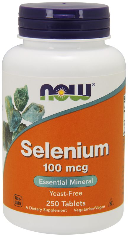 NOW Foods Selenium 100 mcg- 250 Tablets - Imagem 2