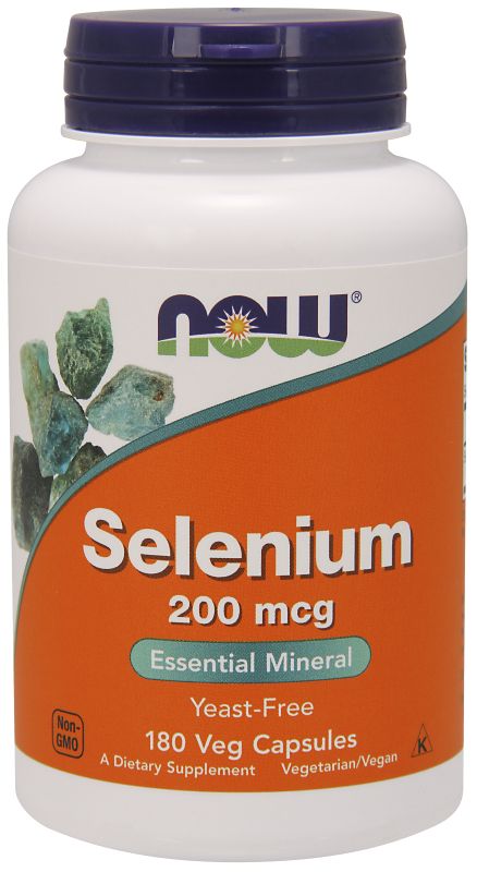 NOW Foods Selenium 200 mcg - 180 Veg Capsules - Imagem 2