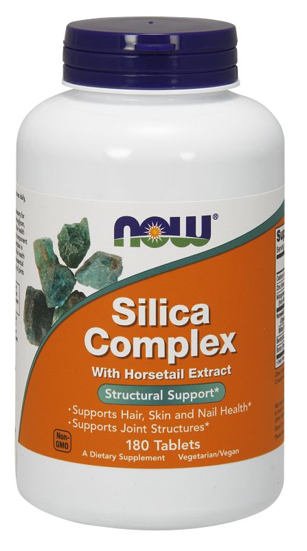 NOW Foods Silica Complex - 180 Tablets - Imagem 2