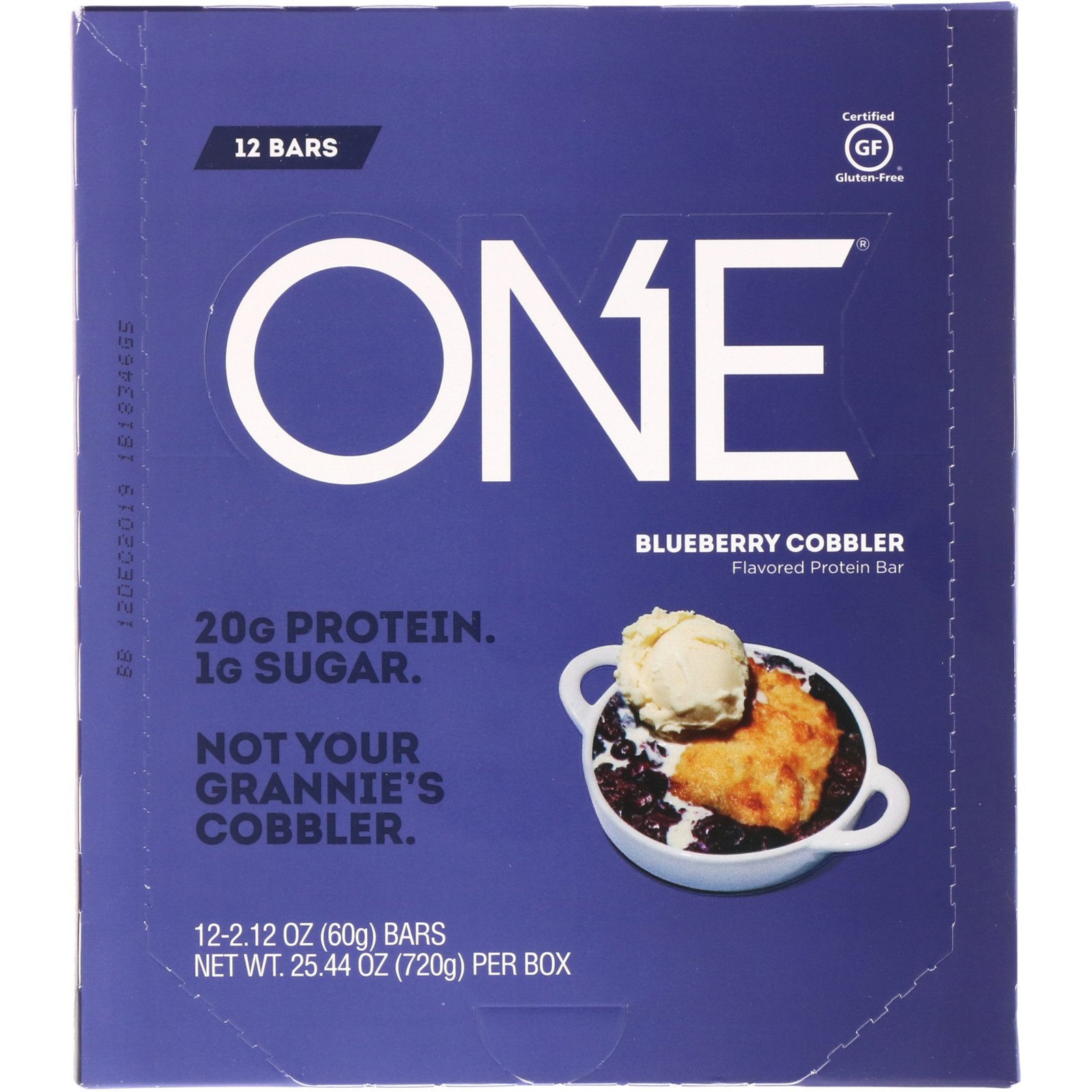 One Brands, ONE Bar, Blueberry Cobbler, 12 Bars, 2.12 oz (60 g) Each - Imagem 2