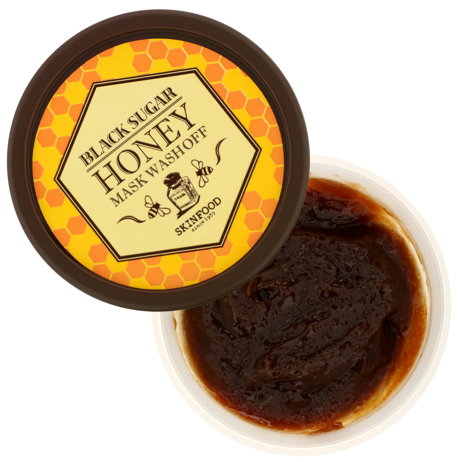 Skinfood, Máscara Lavável de Mel e Açúcar Mascavo, 3,5 oz (100 g) - Imagem 3