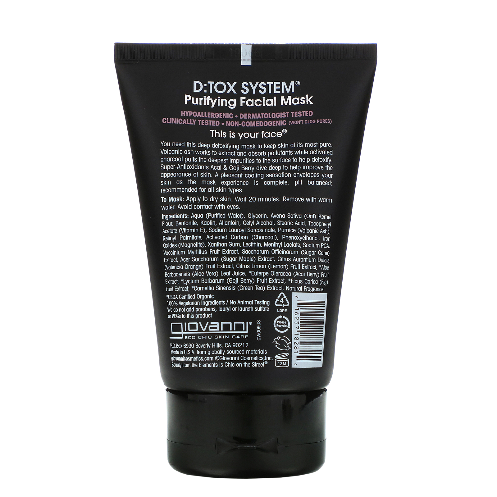 Giovanni, Detox System, Máscara Facial Purificadora, 4 oz (113 g) - Imagem 2