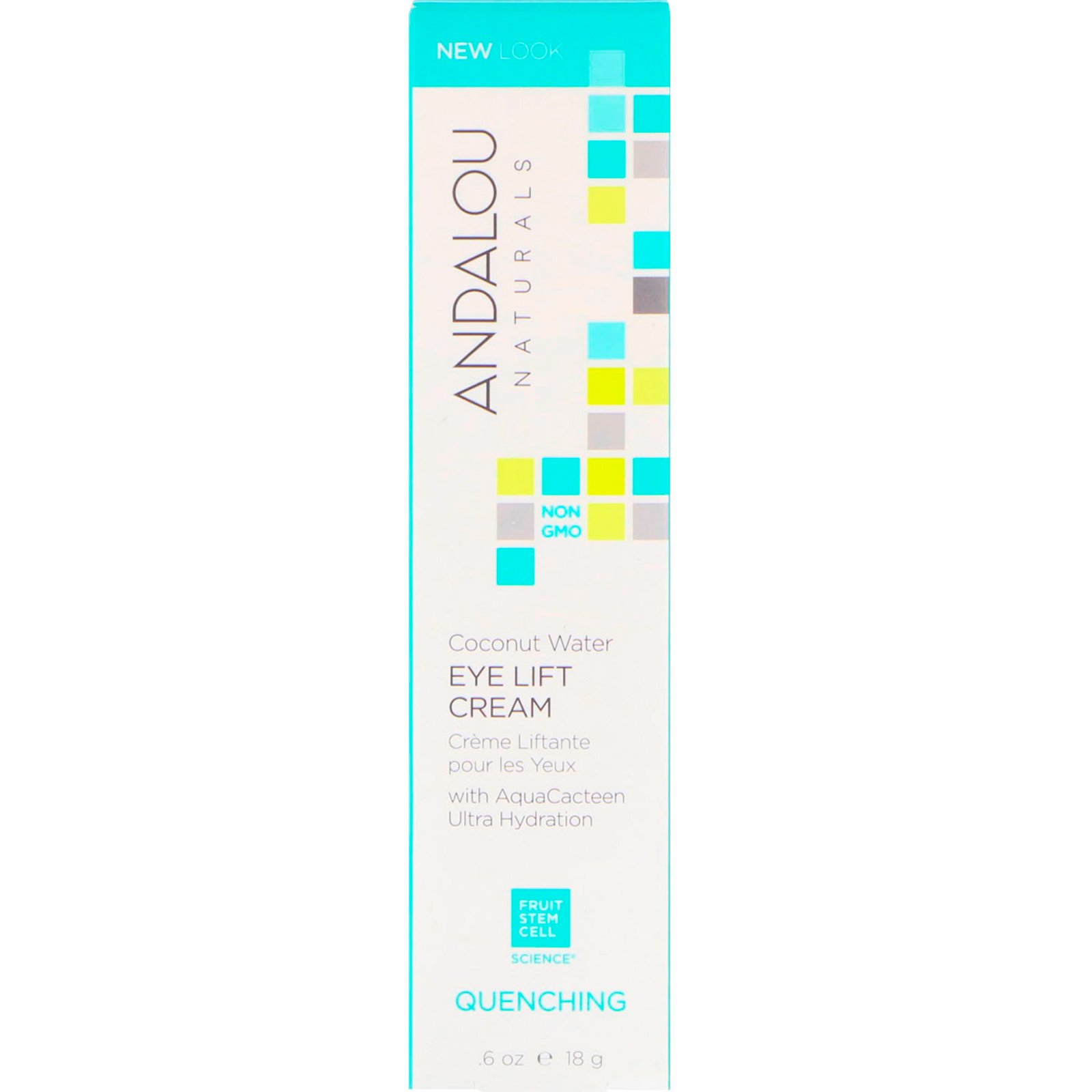 Andalou Naturals, Creme Firmador de Olhos com Água de COCO, Quenching, 18 g