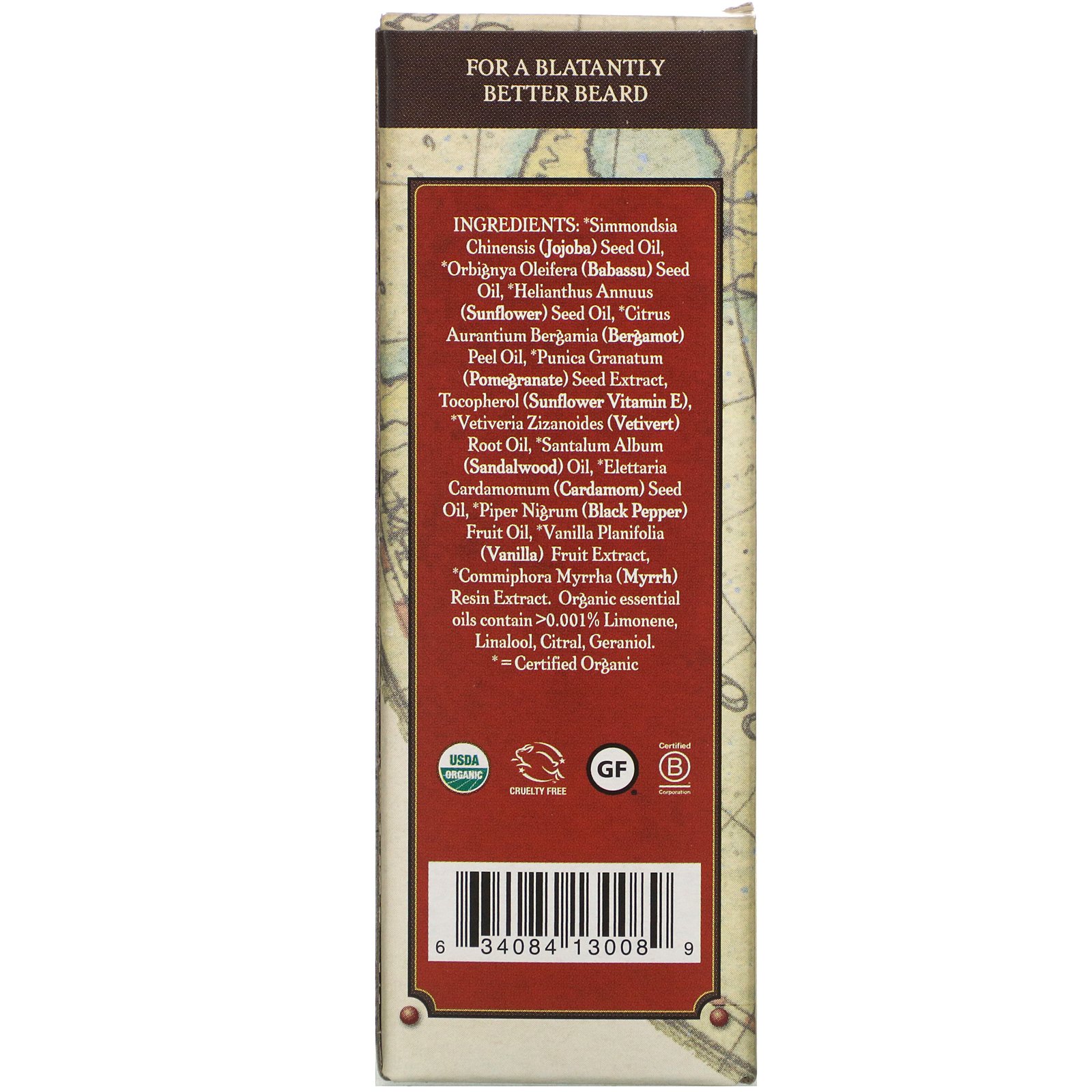 Badger Company, Navigator Class, Beard Oil, Bergamot & Vanilla, 1 fl oz (29.6 ml) - Imagem 3