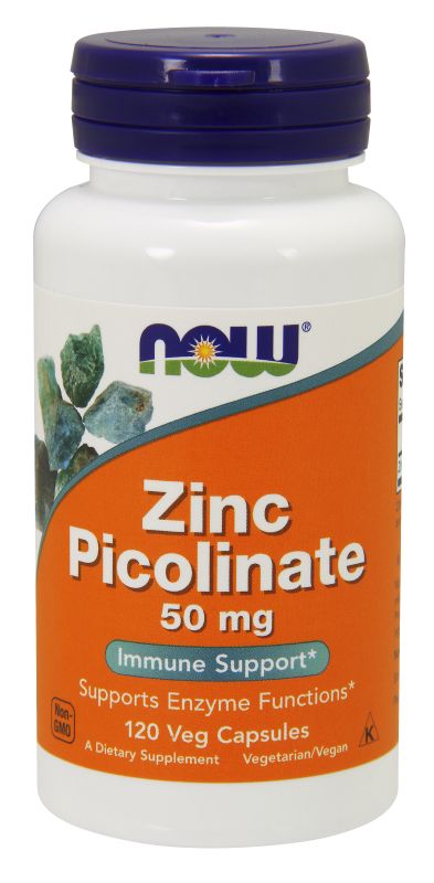 NOW Foods Zinc Picolinate 50 mg - 120 Veg Capsules - Imagem 2