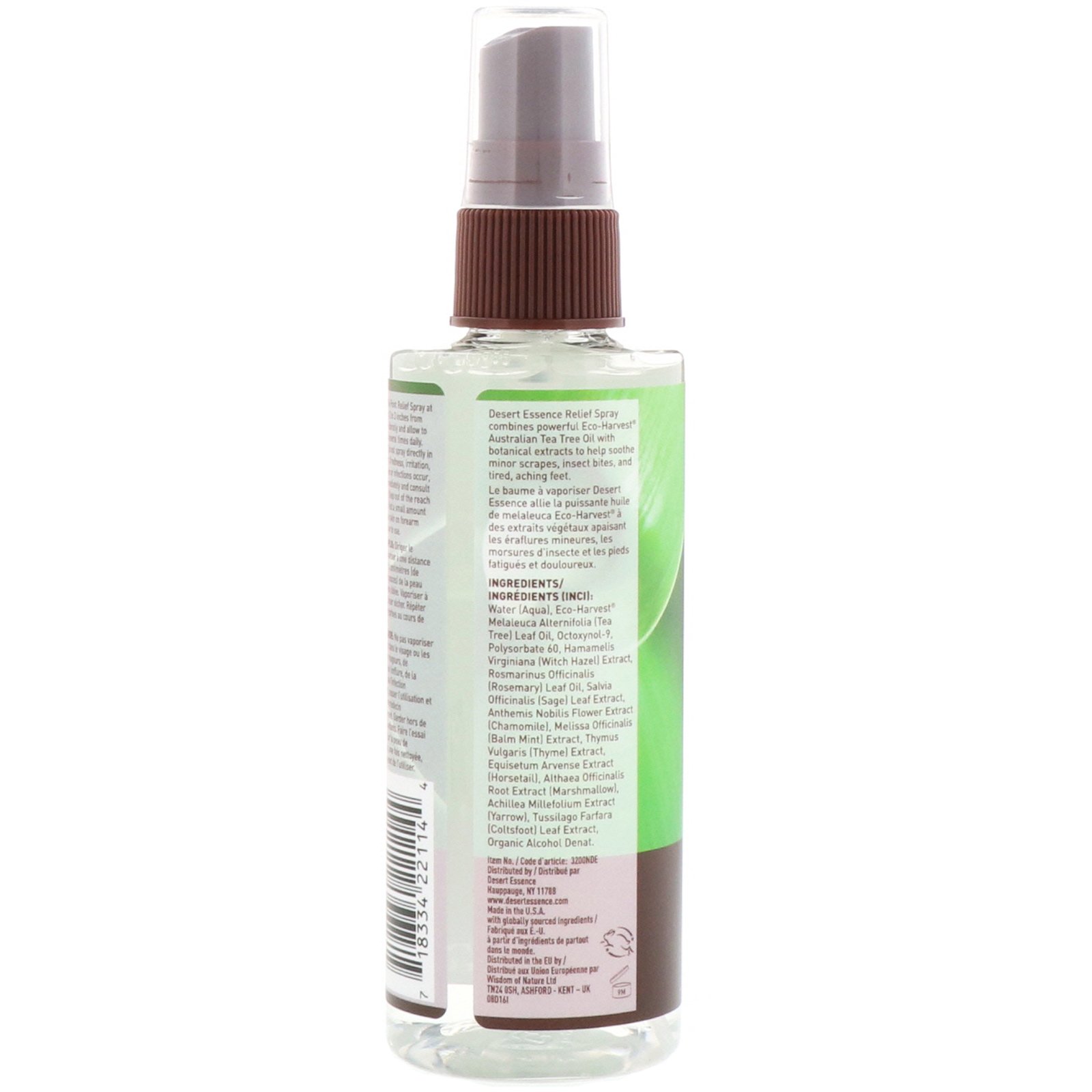 Desert Essence, Spray Alívio, 4 fl oz (118,2 ml) - Imagem 2