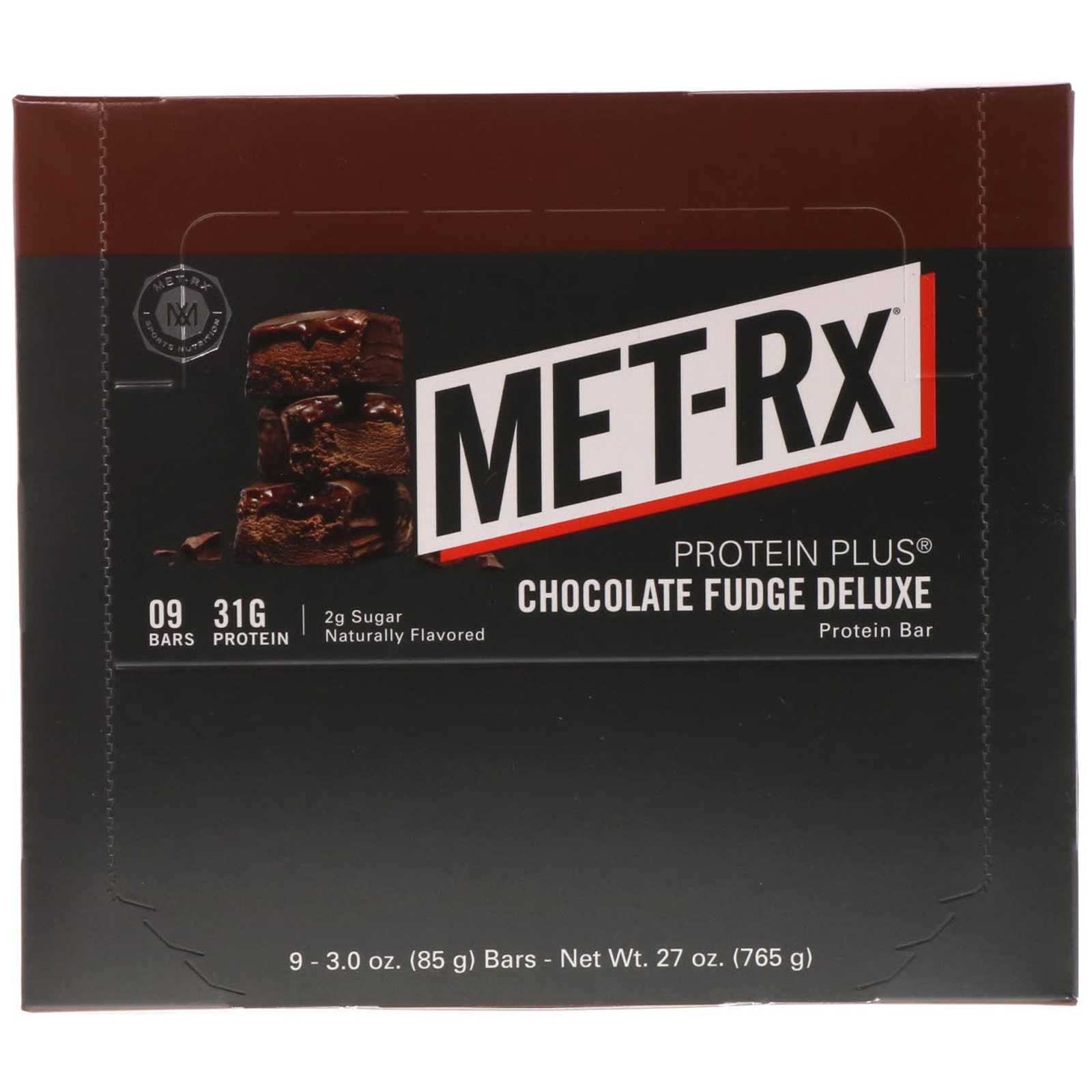 MET-Rx, PROTEIN PLUS Bar, Chocolate Fudge Deluxe, 9 Bars, 3.0 oz (85 g) Each - Imagem 2