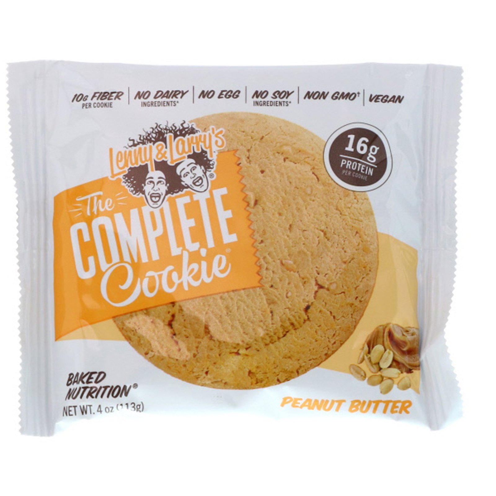 Lenny & Larry's, The COMPLETE Cookie, Peanut Butter, 12 Cookies, 4 oz (113 g) Each - Imagem 4