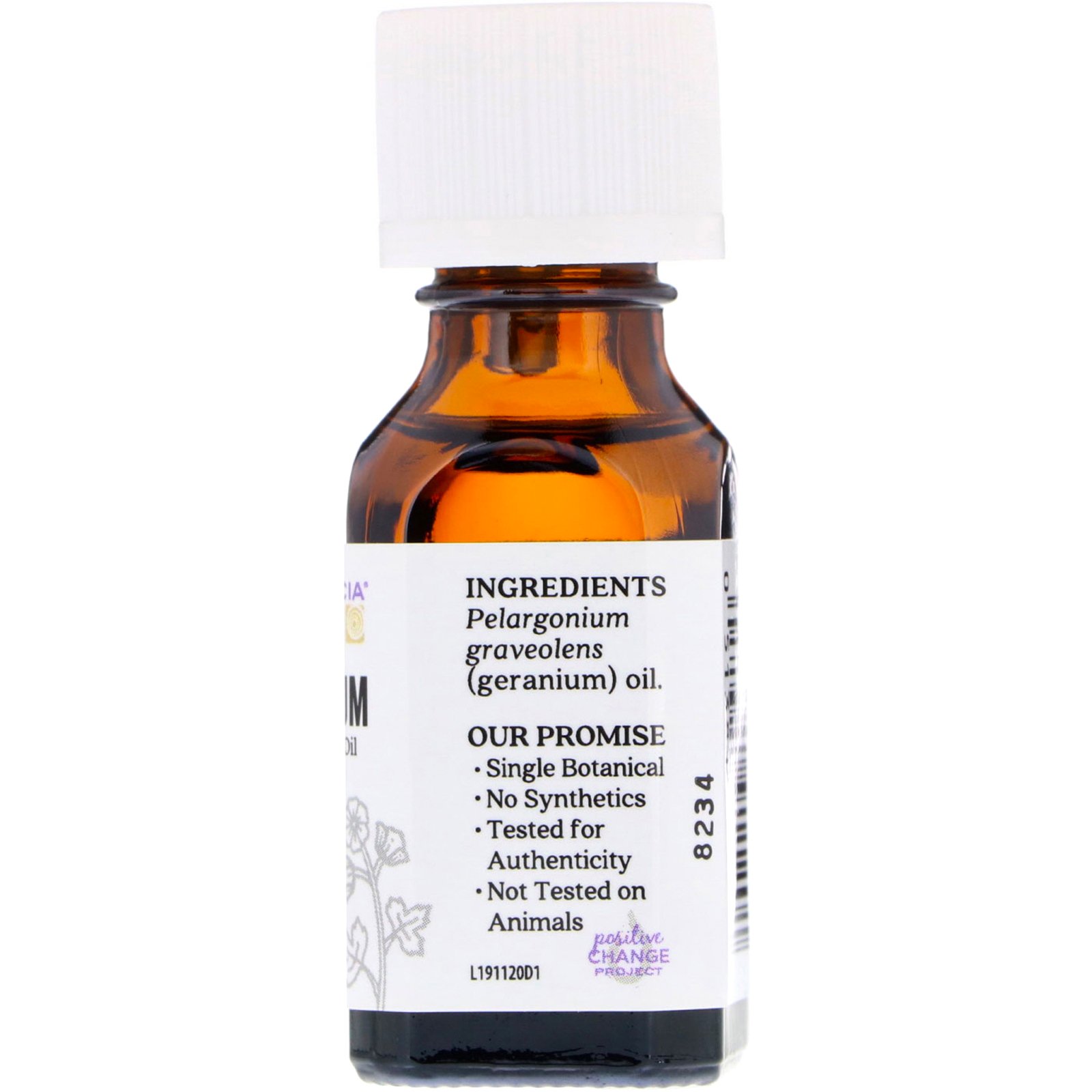 Aura Cacia, Óleo Essencial 100% Puro, Gerânio, 0,5 fl oz (15 ml) - Imagem 2