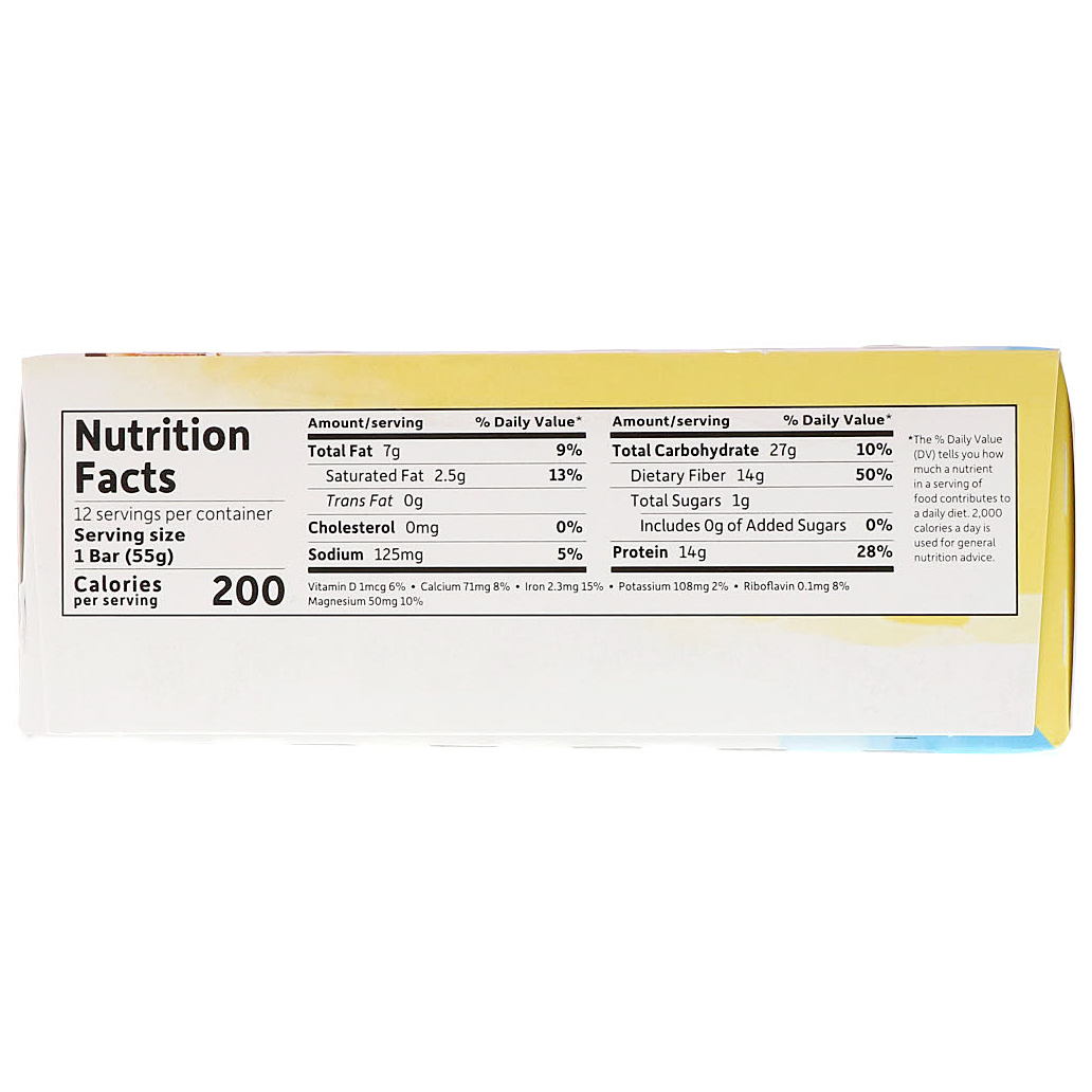 Garden of Life, Organic Fit, Barra com Alto Teor Proteico para Perda de Peso, Sabor Chocolate, Coco e Amêndoa, 12 Barras, 55 g (1,9 oz) Cada - Imagem 3