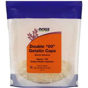 Comprar now foods, double "00" gelatin caps, approx. 750 empty gelatin capsules preço no brasil cápsulas vazias suplementos nutricionais suplemento importado loja 171 online promoção -