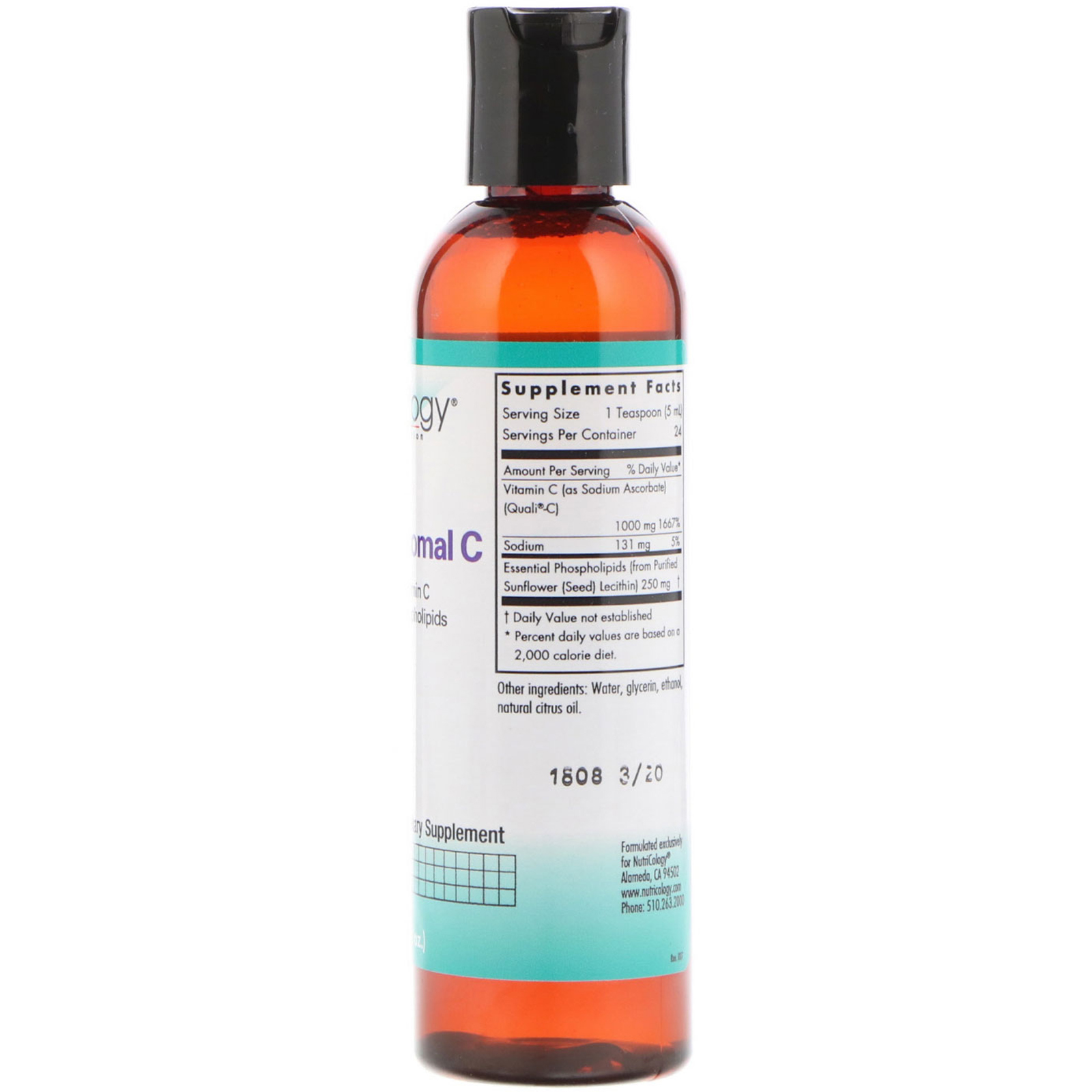 Nutricology, Micro Lipossômico C, 120 ml (4 fl oz) - Imagem 2