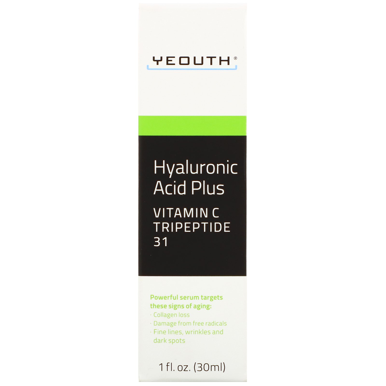 Yeouth, Ácido Hialurônico Plus, 1 fl oz (30 ml) - Imagem 2